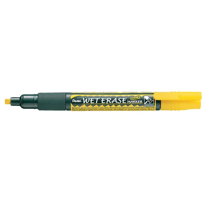 Krétamarker, 2-4 mm, megfordítható hegy, PENTEL "SMW26", sárga