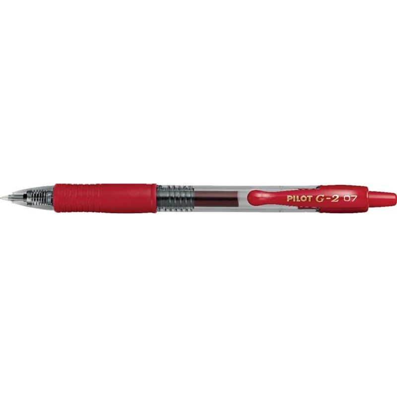 Zseléstoll, 0,32 mm, nyomógombos, PILOT "G-2", piros