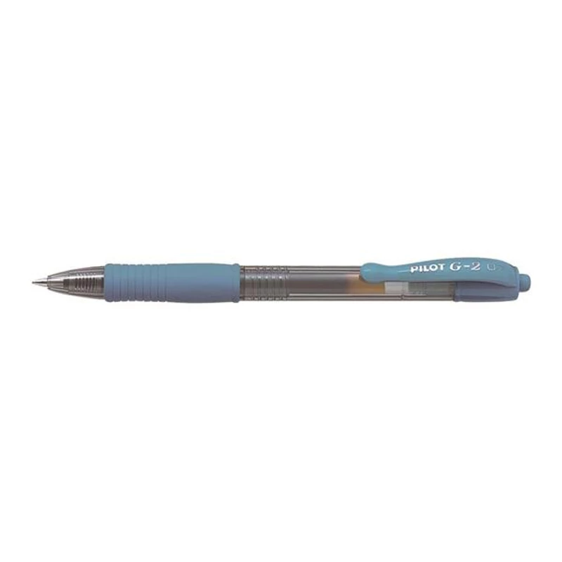 Zseléstoll, 0,32 mm, nyomógombos, PILOT "G-2", világoskék