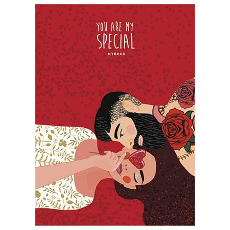 Füzet, tűzött, A5, vonalas és sima, 2x40 lap, SHKOLYARYK "Twin Book Special"