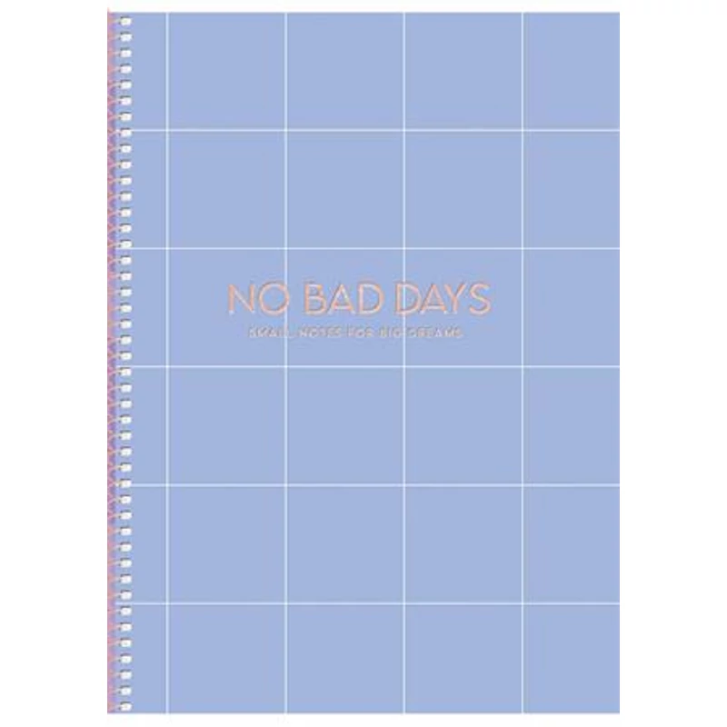 Spirálfüzet, B5, kockás, 80 lap, keményfedeles, SHKOLYARYK "No bad days", vegyes,Spirálfüzet, B5, kockás, 80 lap, keményfedeles, SHKOLYARYK "No bad days", vegyes,Spirálfüzet, B5, kockás, 80 lap, keményfedeles, SHKOLYARYK "No bad days", vegyes