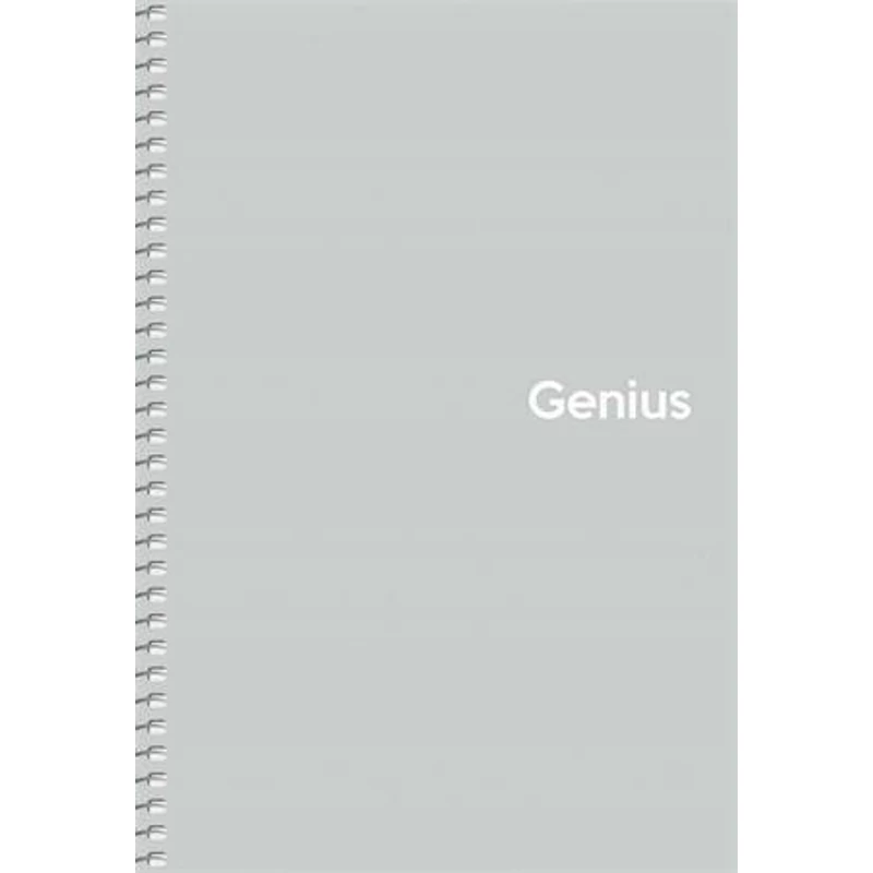 Spirálfüzet, A5, kockás, 80 lap, PP borító, SHKOLYARYK "Genius Pastel", vegyes