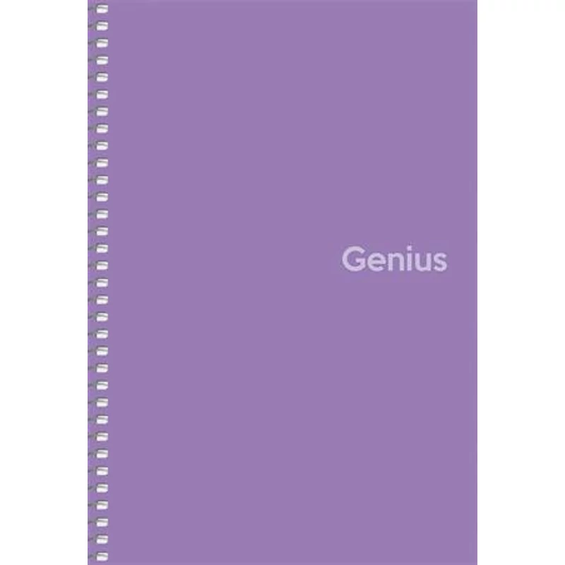 Spirálfüzet, A5, kockás, 80 lap, PP borító, SHKOLYARYK "Genius", vegyes