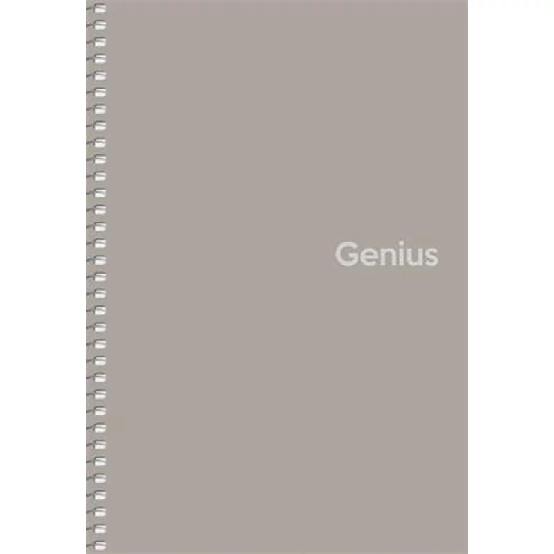 Spirálfüzet, A5, kockás, 80 lap, PP borító, SHKOLYARYK "Genius", vegyes