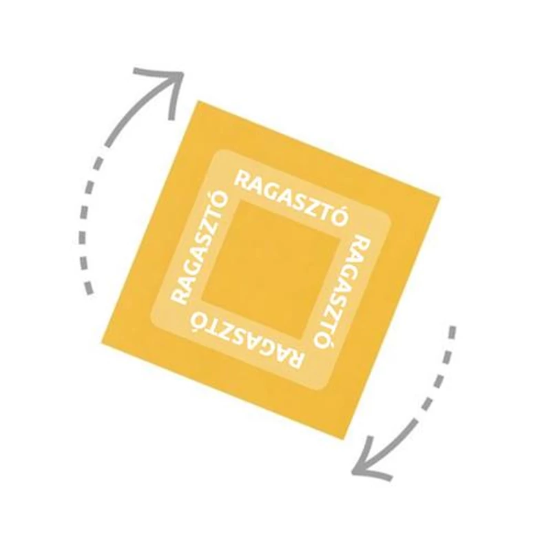Öntapadó jegyzettömb, 76x76 mm, 100 lap, STICK N „360°, narancs