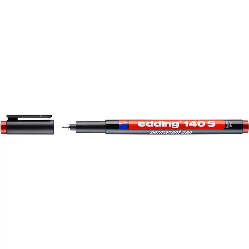 Alkoholos marker, OHP, 0,3 mm, EDDING "140 S", piros