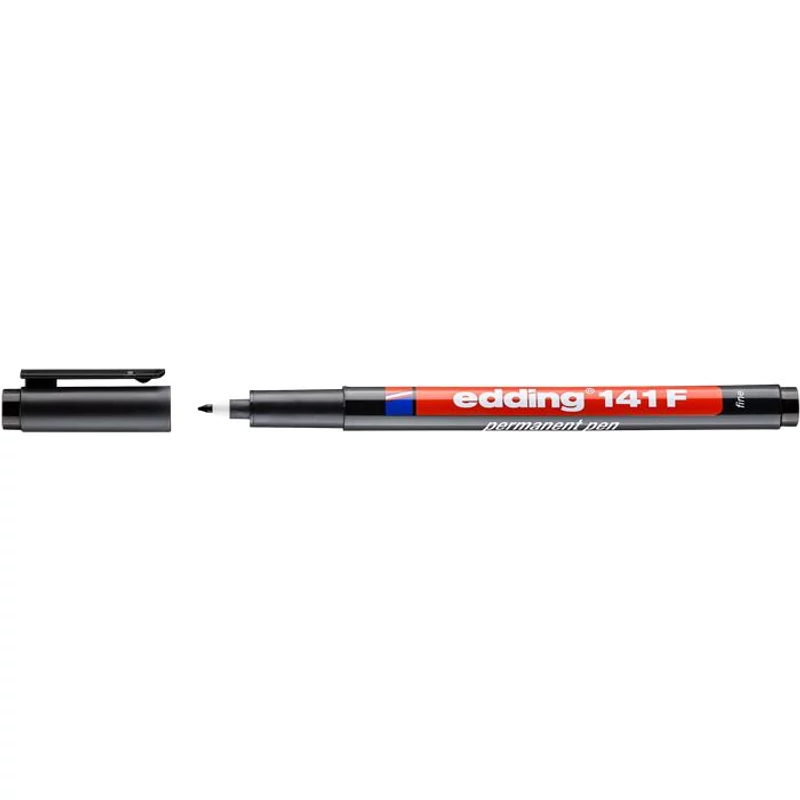 Alkoholos marker, OHP, 0,6 mm, EDDING "141 F", fekete