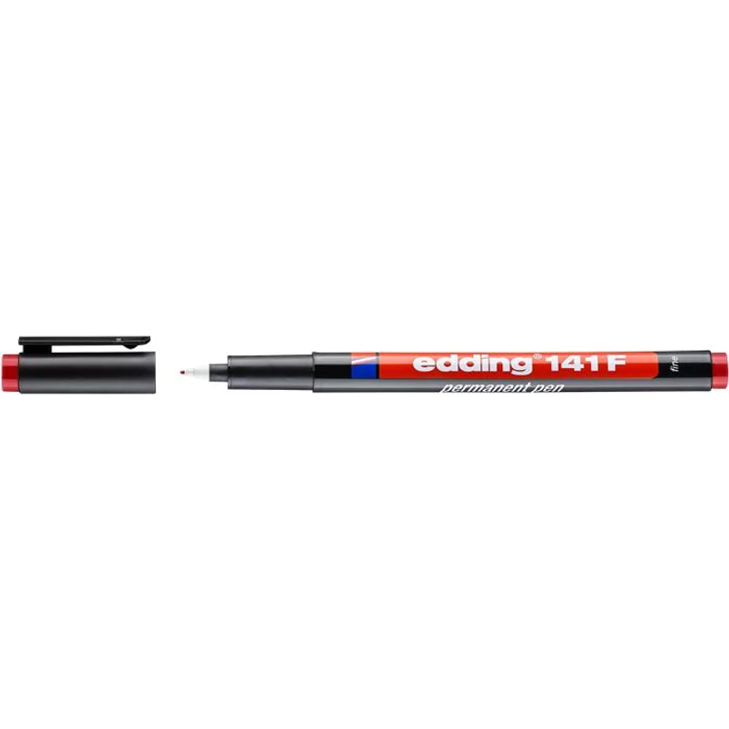 Alkoholos marker, OHP, 0,6 mm, EDDING "141 F", piros