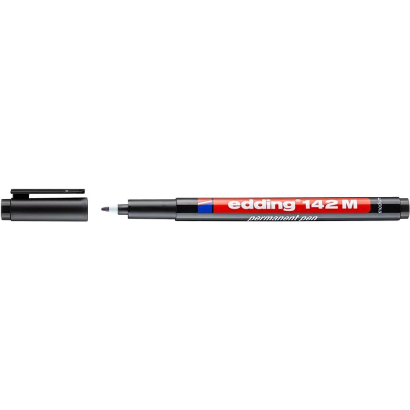 Alkoholos marker, OHP, 1 mm, EDDING "142 M", fekete