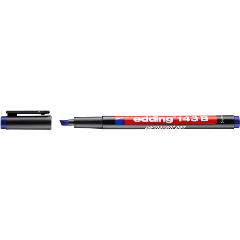 Alkoholos marker, OHP, 1 mm, EDDING "143 B", kék