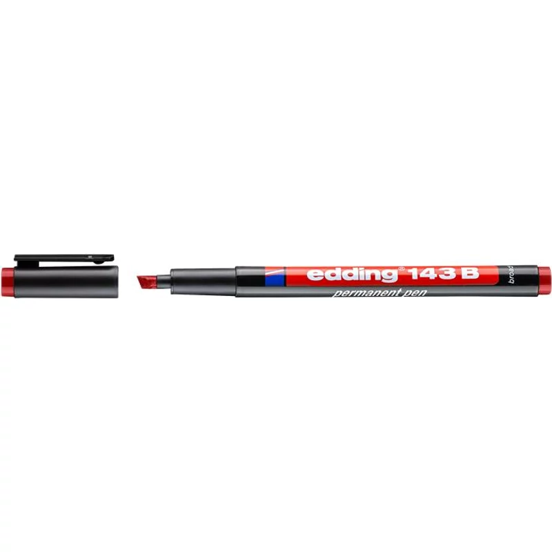 Alkoholos marker, OHP, 1 mm, EDDING "143 B", piros