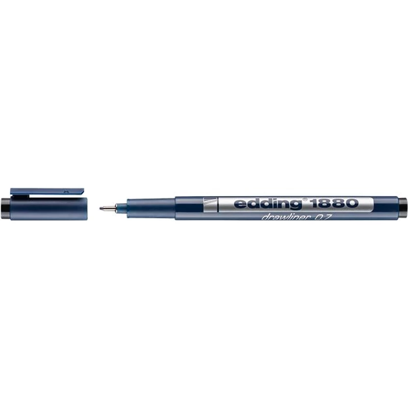 Tusfilc, 0,7 mm, EDDING "1880", fekete