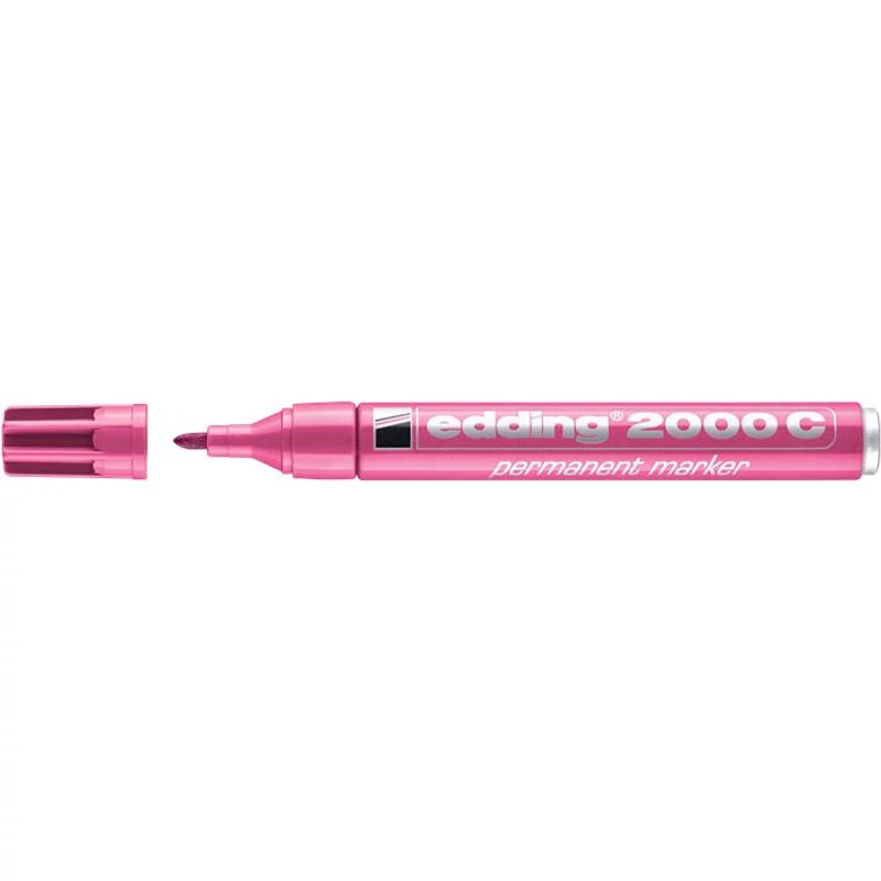 Alkoholos marker, 1,5-3 mm, kúpos, EDDING "2000", rózsaszín