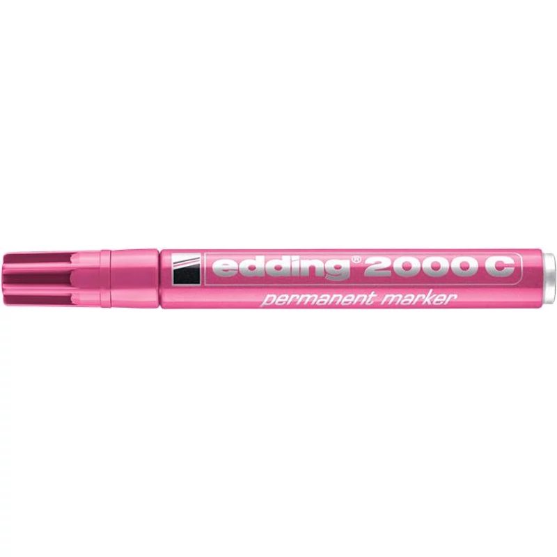 Alkoholos marker, 1,5-3 mm, kúpos, EDDING "2000", rózsaszín