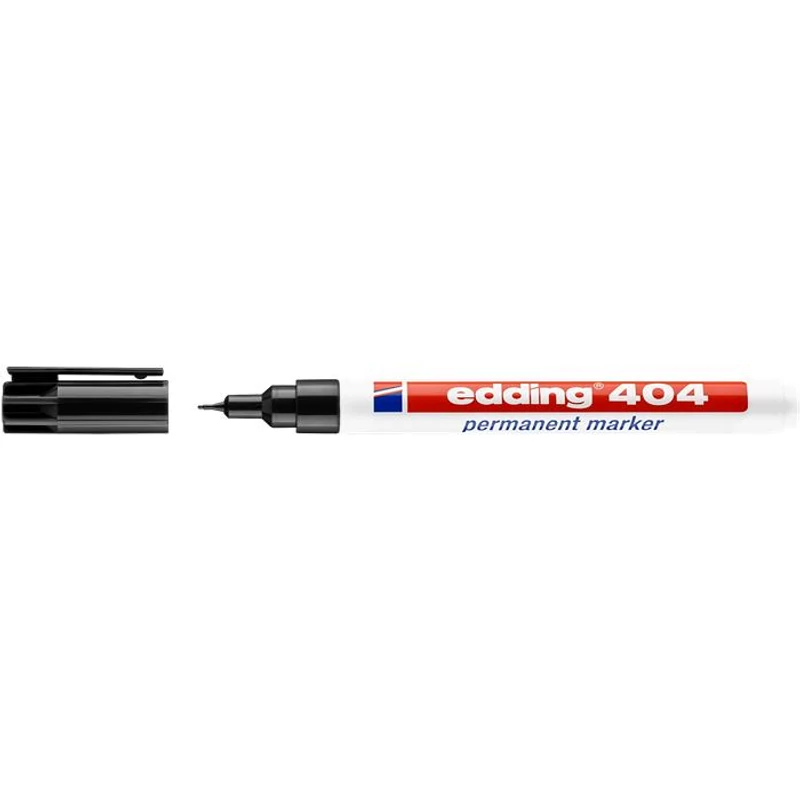 Alkoholos marker, 0,75 mm, kúpos, EDDING "404", fekete