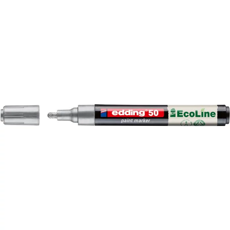 Lakkmarker, 2-3 mm, EDDING "50", ezüst,Lakkmarker, 2-3 mm, EDDING "50", ezüst