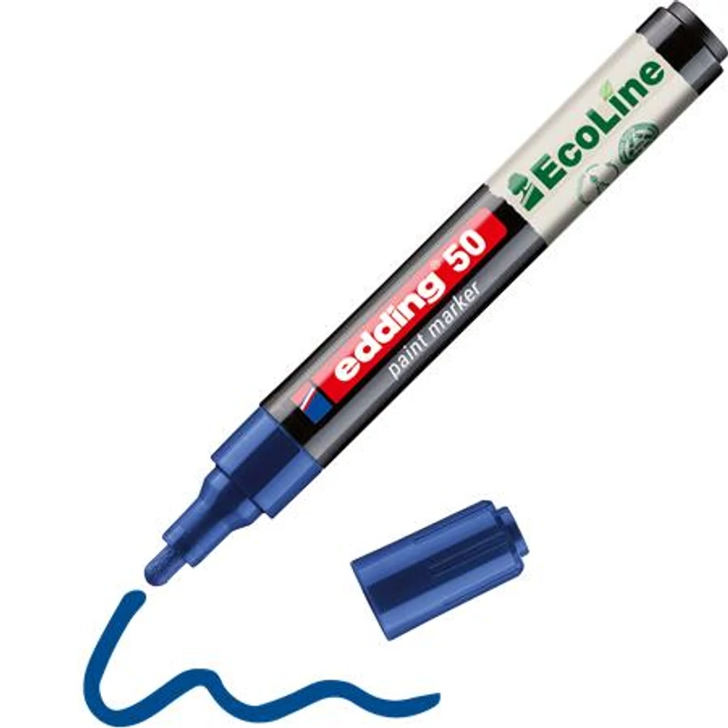 Lakkmarker, 2-3 mm, EDDING "50", kék
