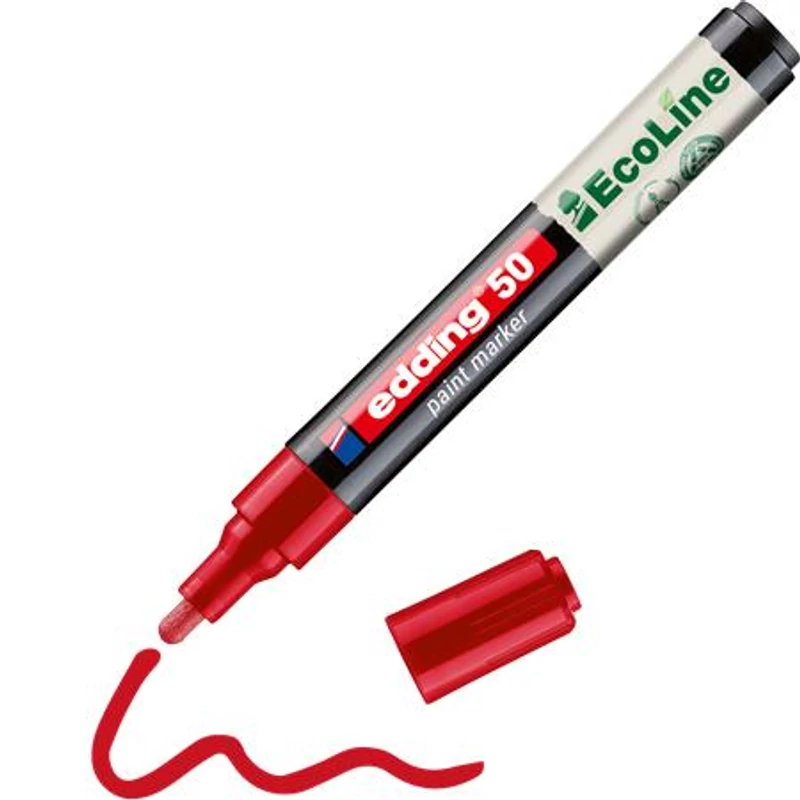 Lakkmarker, 2-3 mm, EDDING "50", piros