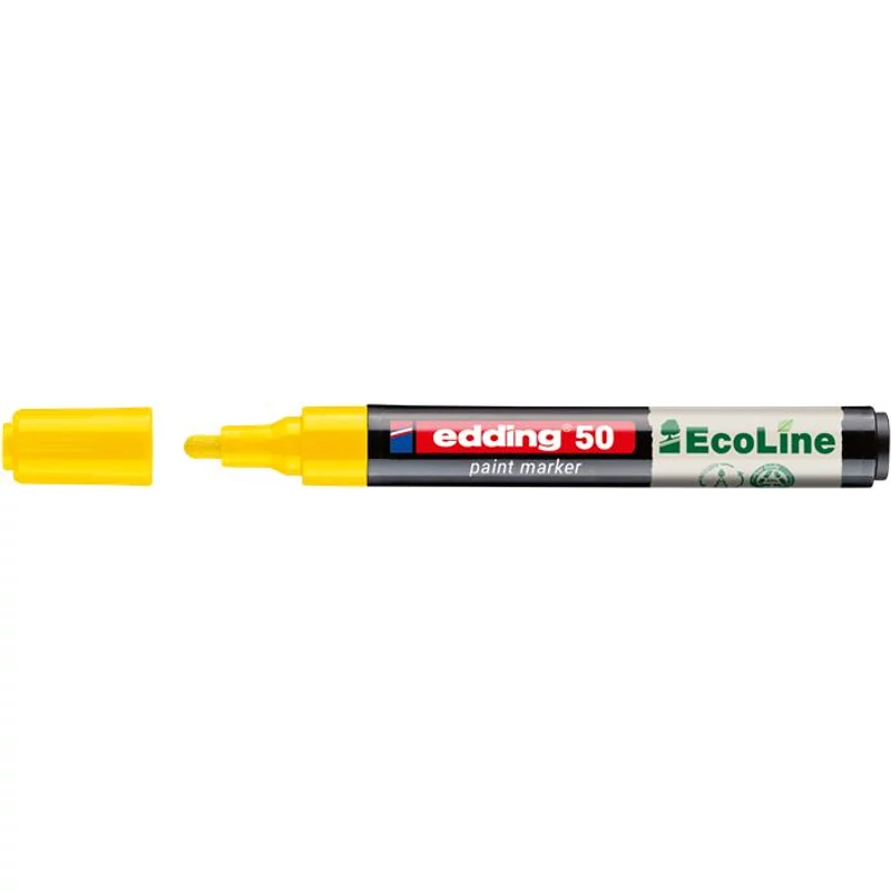 Lakkmarker, 2-3 mm, EDDING "50", sárga,Lakkmarker, 2-3 mm, EDDING "50", sárga
