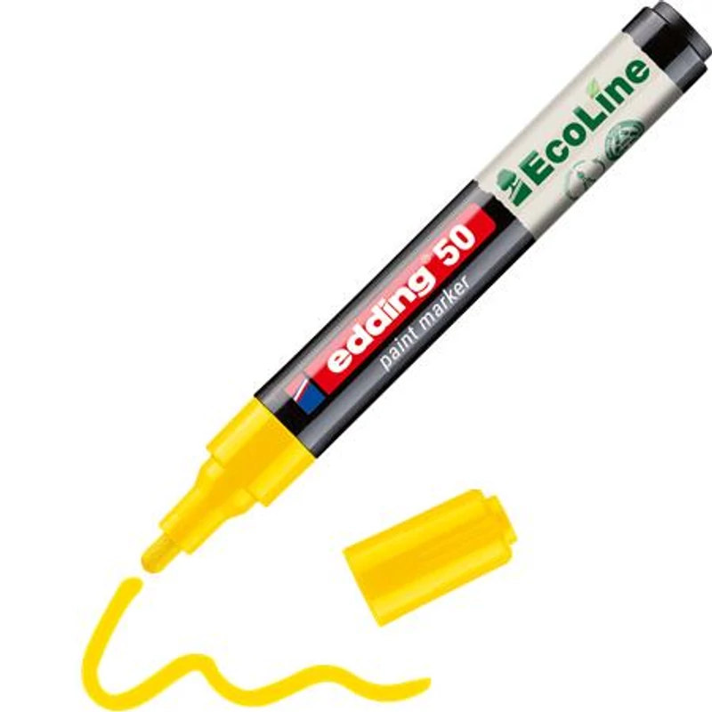 Lakkmarker, 2-3 mm, EDDING "50", sárga