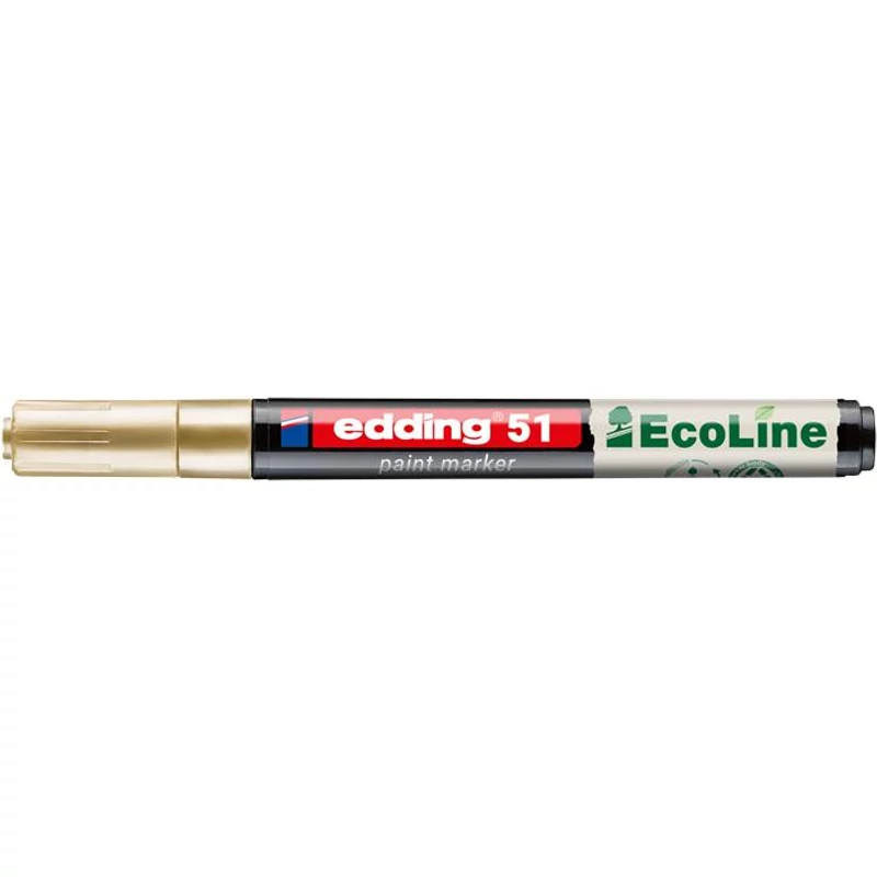Lakkmarker, 1-2 mm, EDDING "51", arany,Lakkmarker, 1-2 mm, EDDING "51", arany