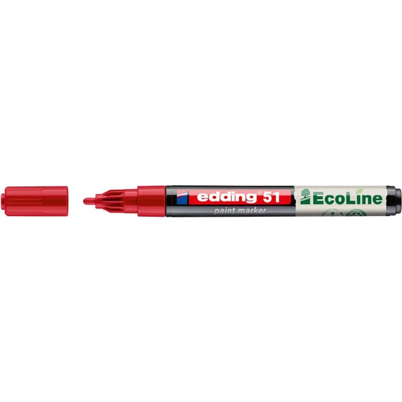 Lakkmarker, 1-2 mm, EDDING "51", piros,Lakkmarker, 1-2 mm, EDDING "51", piros