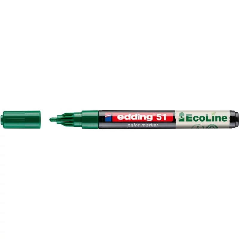 Lakkmarker, 1-2 mm, EDDING "51", zöld,Lakkmarker, 1-2 mm, EDDING "51", zöld
