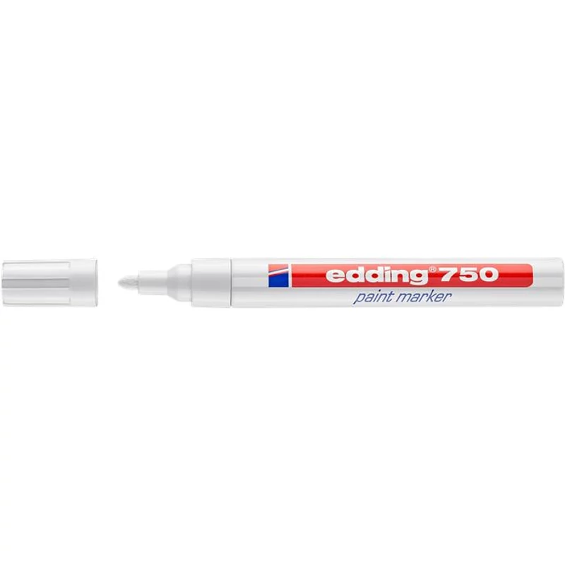 Lakkmarker, 2-4 mm, EDDING "750", fehér