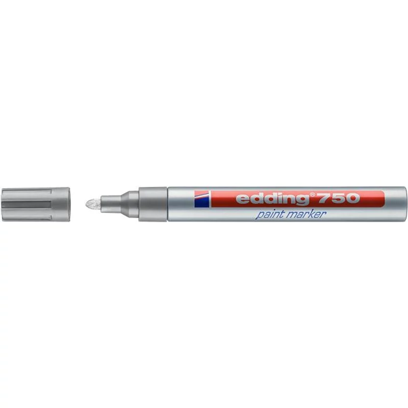 Lakkmarker, 2-4 mm, EDDING "750", ezüst