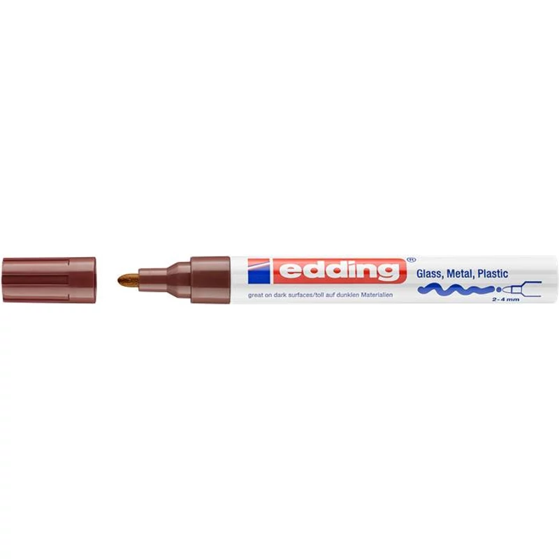 Lakkmarker, 2-4 mm, EDDING "750", barna