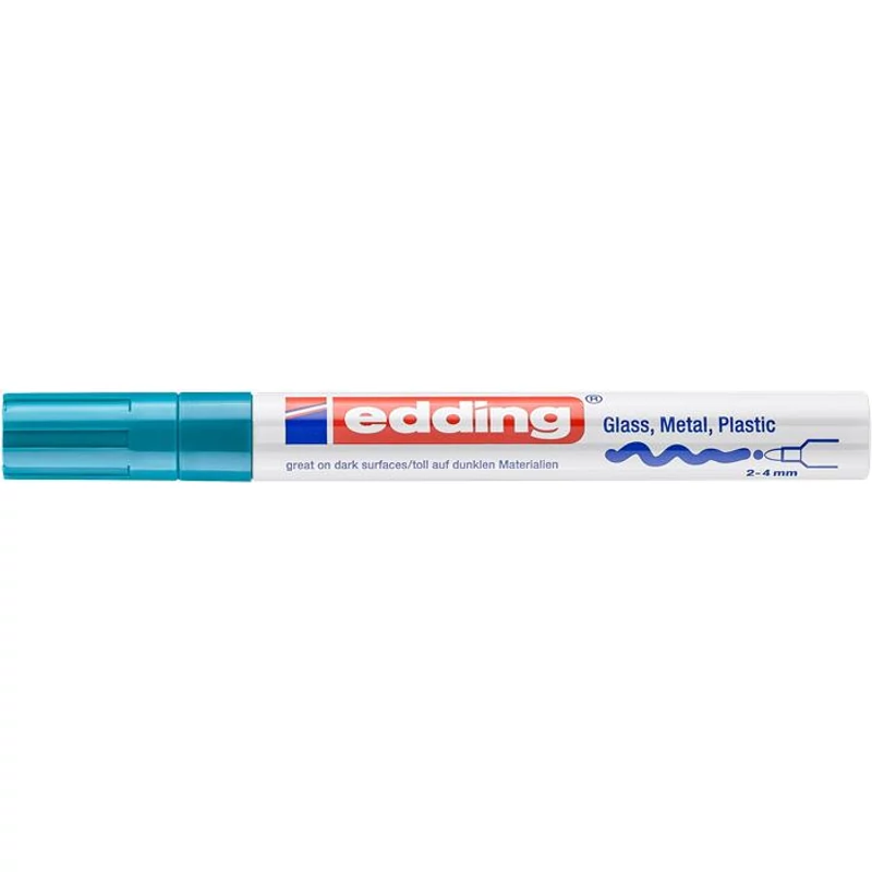 Lakkmarker, 2-4 mm, EDDING "750", világoskék