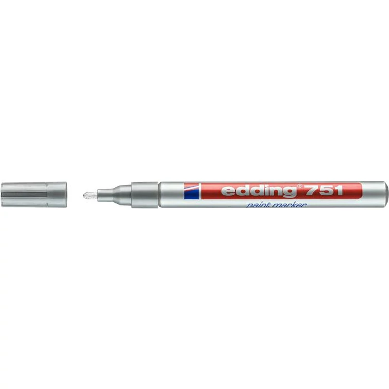 Lakkmarker, 1-2 mm, EDDING "751", ezüst