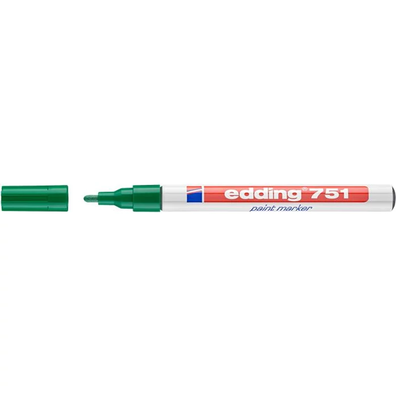Lakkmarker, 1-2 mm, EDDING "751", zöld