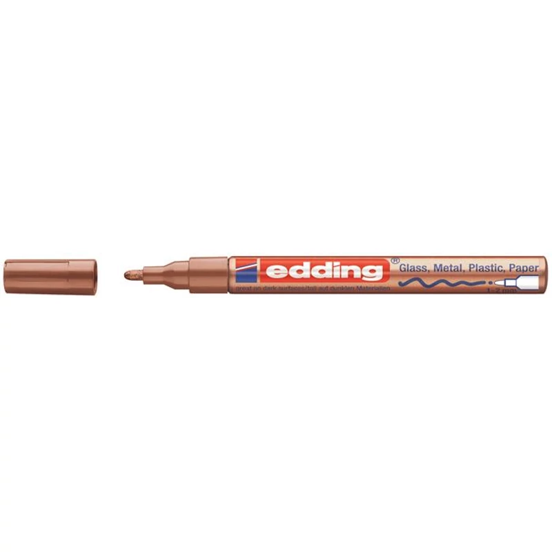 Lakkmarker, 1-2 mm, EDDING "751", vörösréz,Lakkmarker, 1-2 mm, EDDING "751", vörösréz