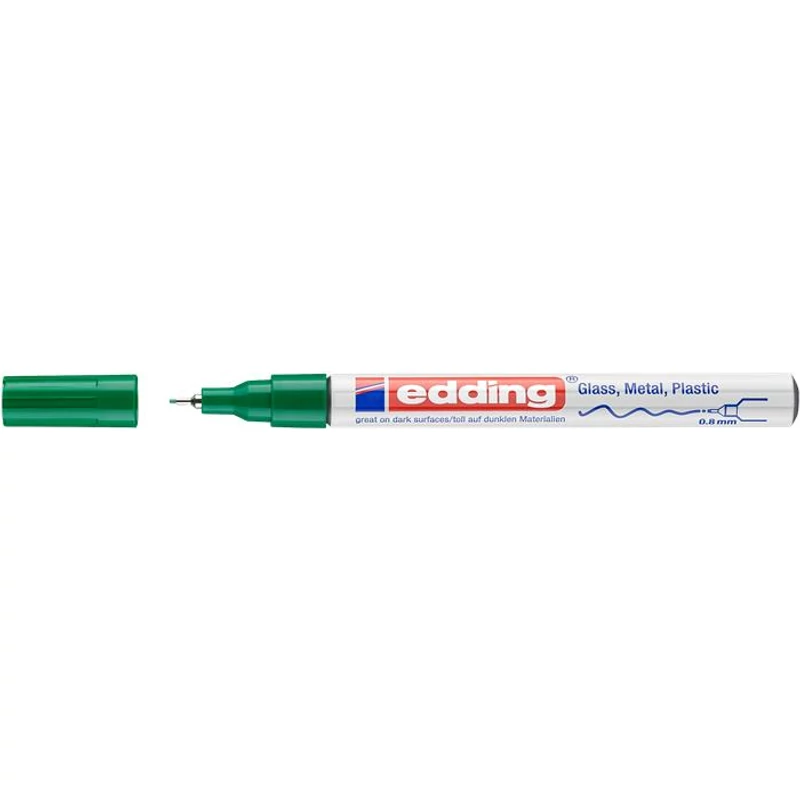 Lakkmarker, 0,8 mm, EDDING "780", zöld