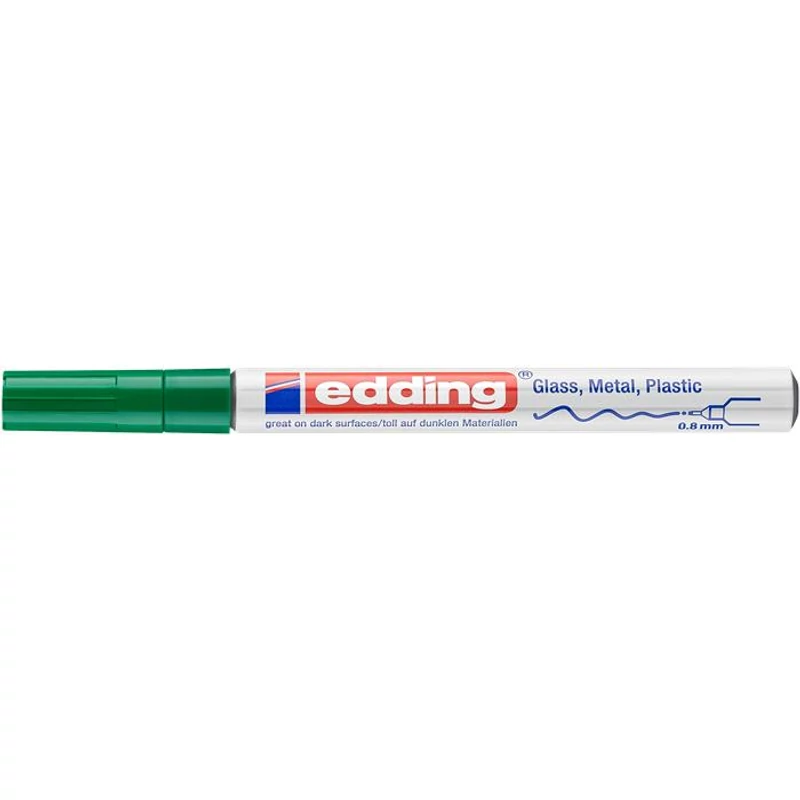 Lakkmarker, 0,8 mm, EDDING "780", zöld