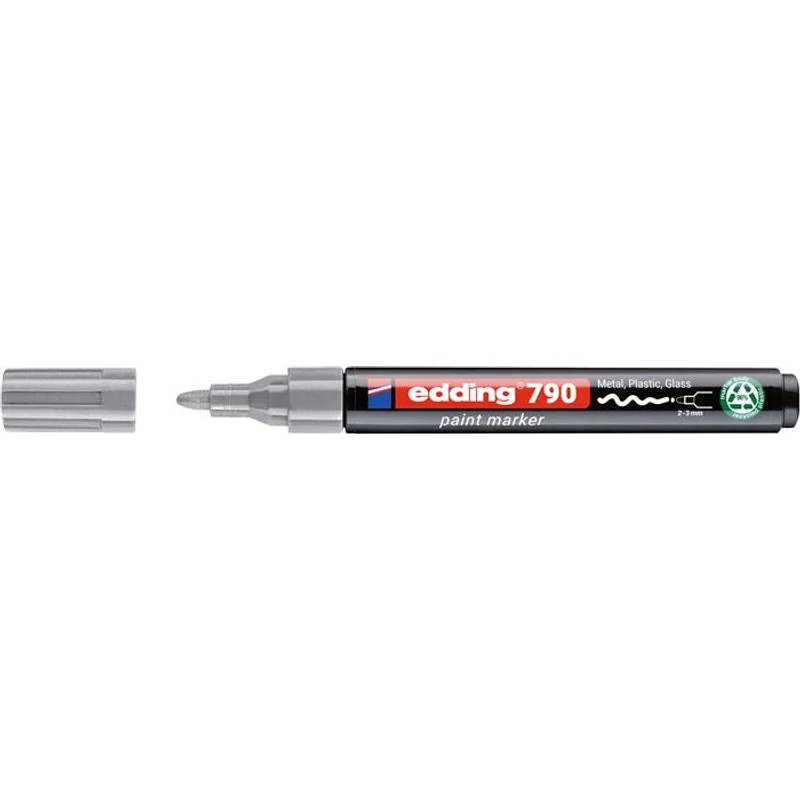 Lakkmarker, 2-3 mm, PCR, EDDING "790", ezüst