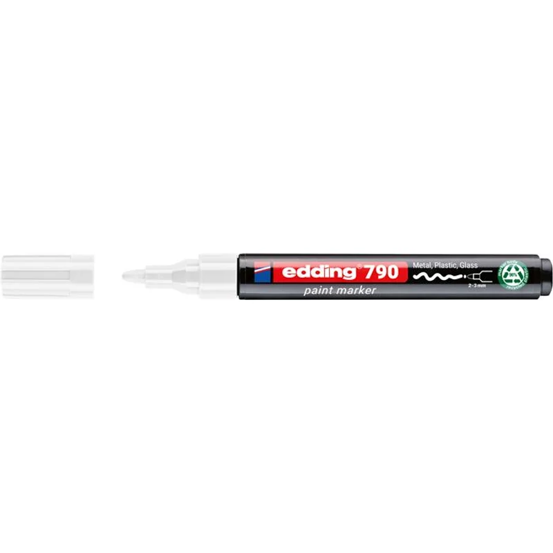 Lakkmarker, 2-3 mm, PCR, EDDING "790", fehér