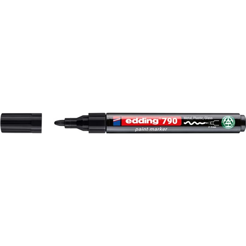 Lakkmarker, 2-3 mm, PCR, EDDING "790", fekete
