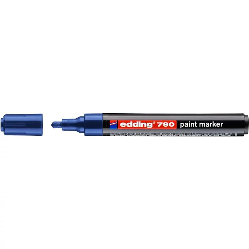 Lakkmarker, 2-3 mm, EDDING "790", kék