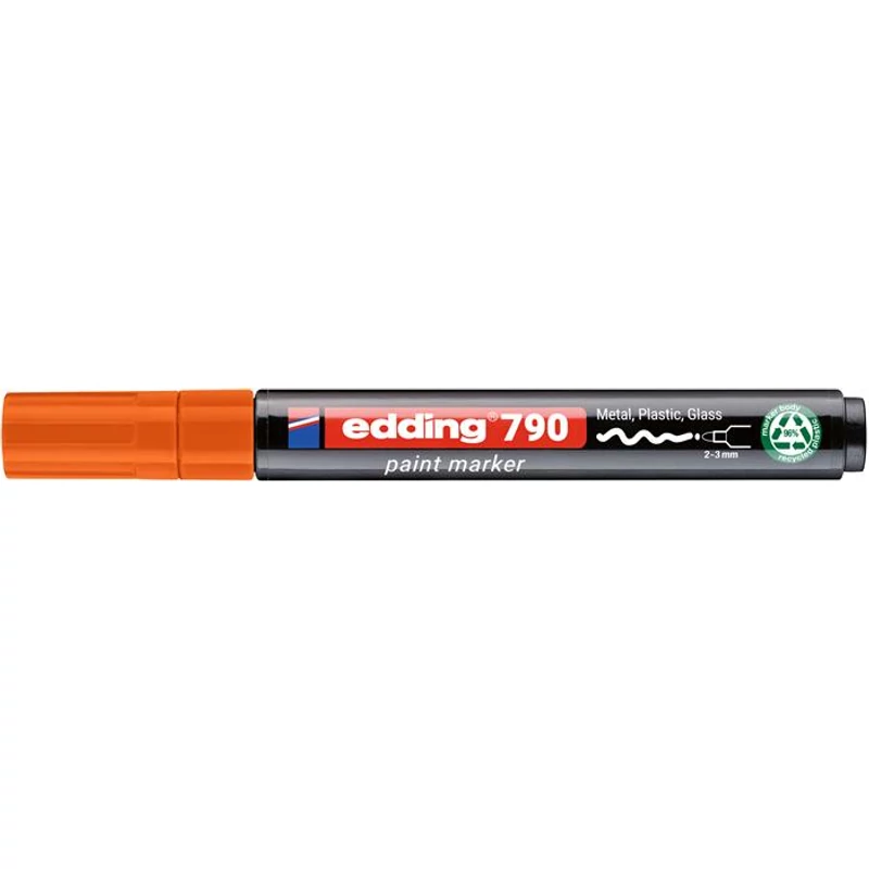 Lakkmarker, 2-3 mm, PCR, EDDING "790", narancs