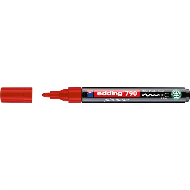 Lakkmarker, 2-3 mm, PCR, EDDING "790", piros