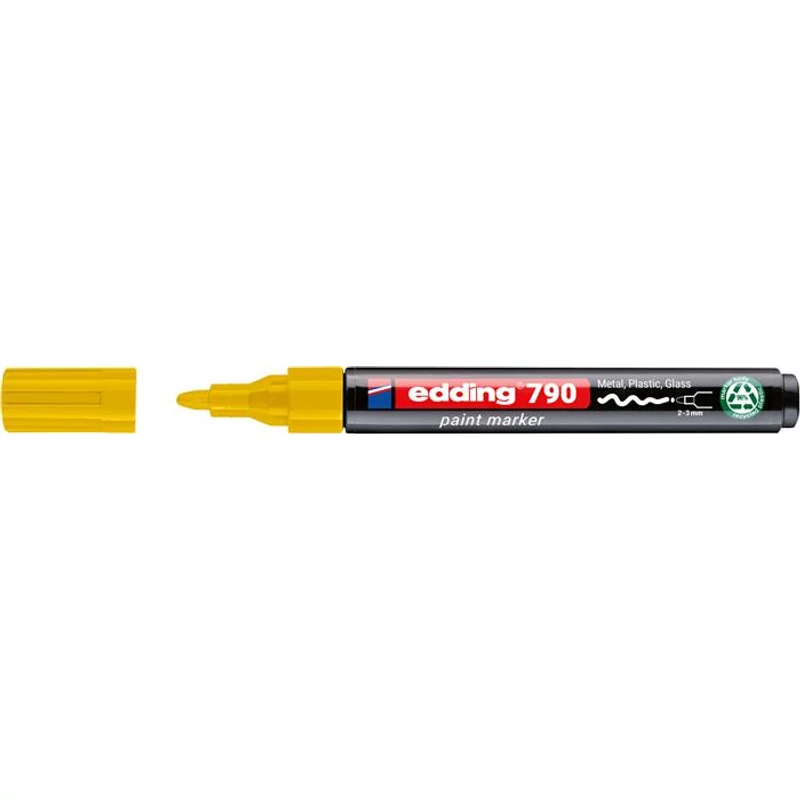 Lakkmarker, 2-3 mm, PCR, EDDING "790", sárga