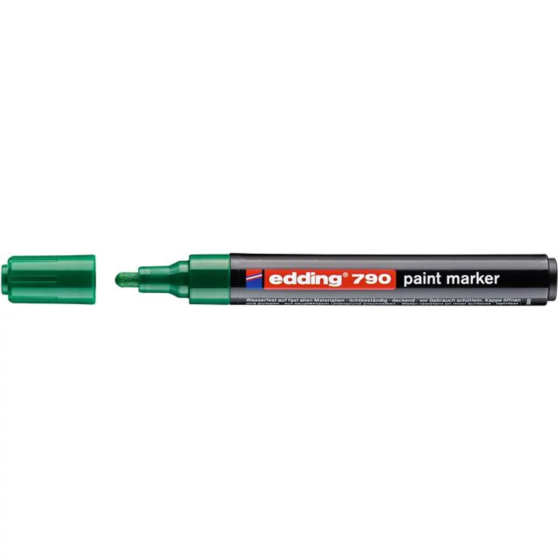 Lakkmarker, 2-3 mm, EDDING "790", zöld