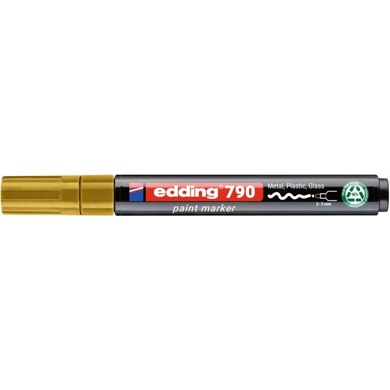 Lakkmarker, 1-2 mm, PCR, EDDING "791", arany
