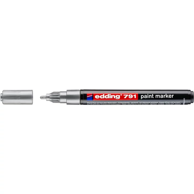 Lakkmarker, 1-2 mm, EDDING "791", ezüst