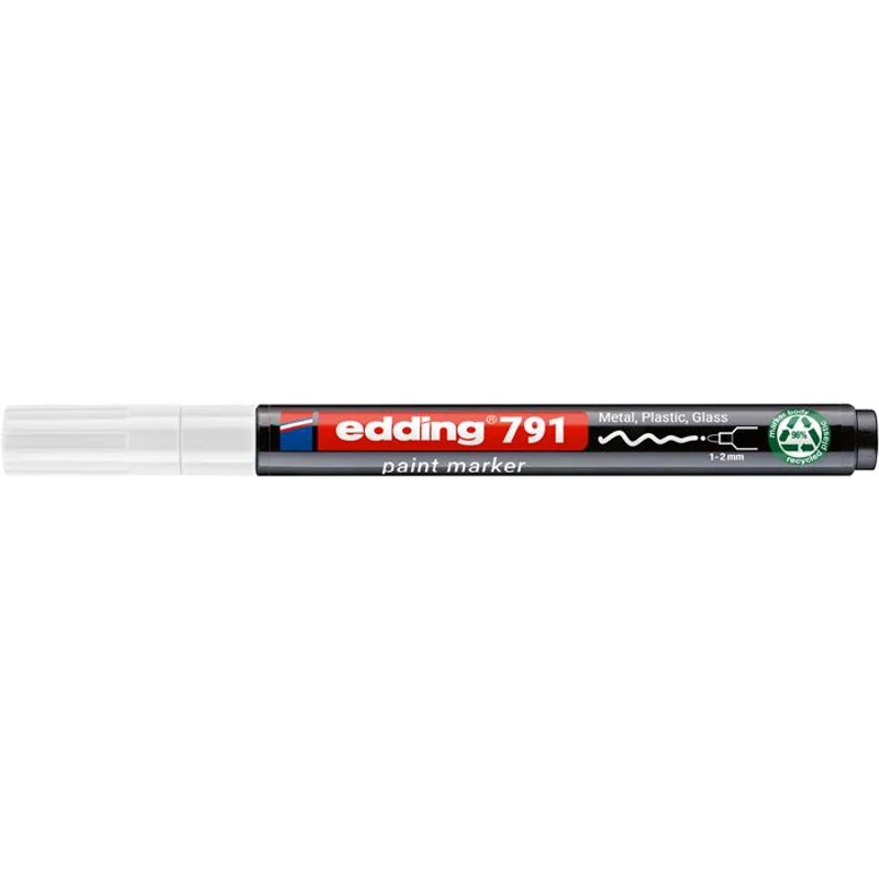 Lakkmarker, 1-2 mm, PCR, EDDING "791", fehér