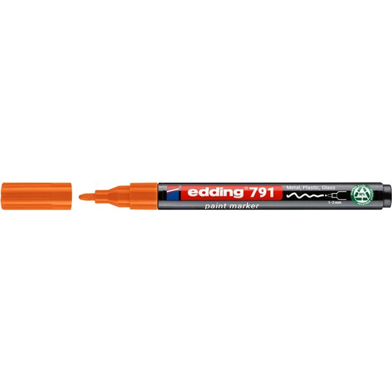 Lakkmarker, 1-2 mm, PCR, EDDING "791", narancs