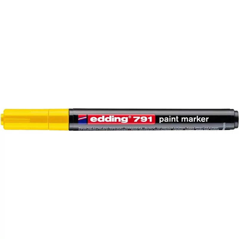Lakkmarker, 1-2 mm, PCR, EDDING "791", sárga