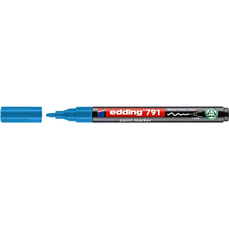 Lakkmarker, 1-2 mm, PCR, EDDING "791", világoskék